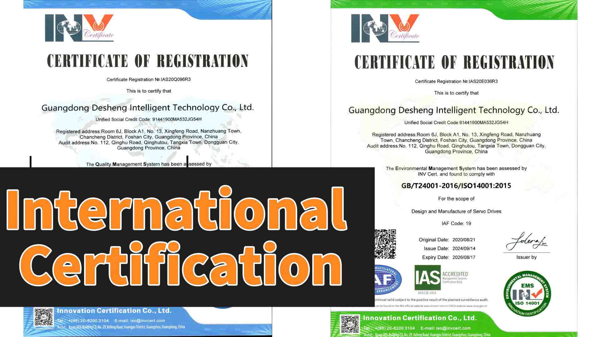 Mezinárodní certifikace