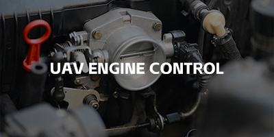 UAV engine control servo