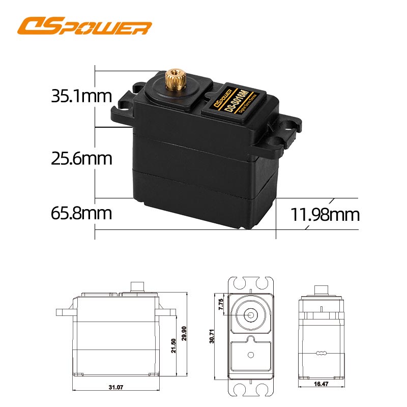 Best DS-S016M Servo for iRobot Roomba Upgrades-LIDAR Navigation Wheel Motor-Smart Dustbin Lid Control Servo-Auto-Docking Charging Port Actuator