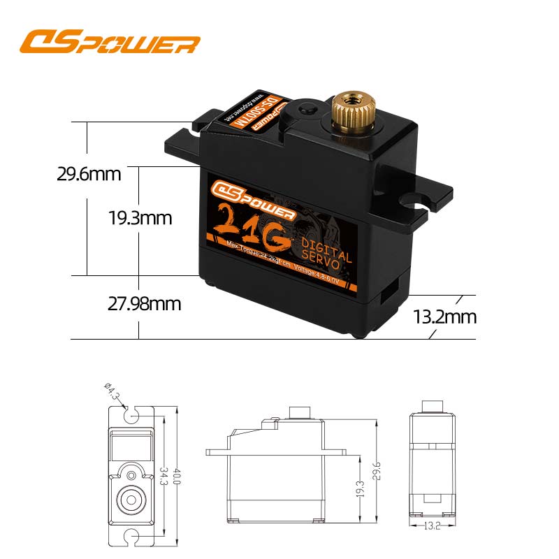 21g 1/16 RC Car servo