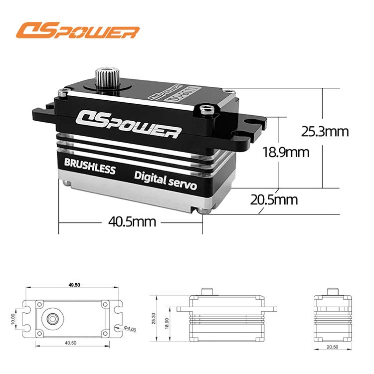Brushless servo for RC car racing