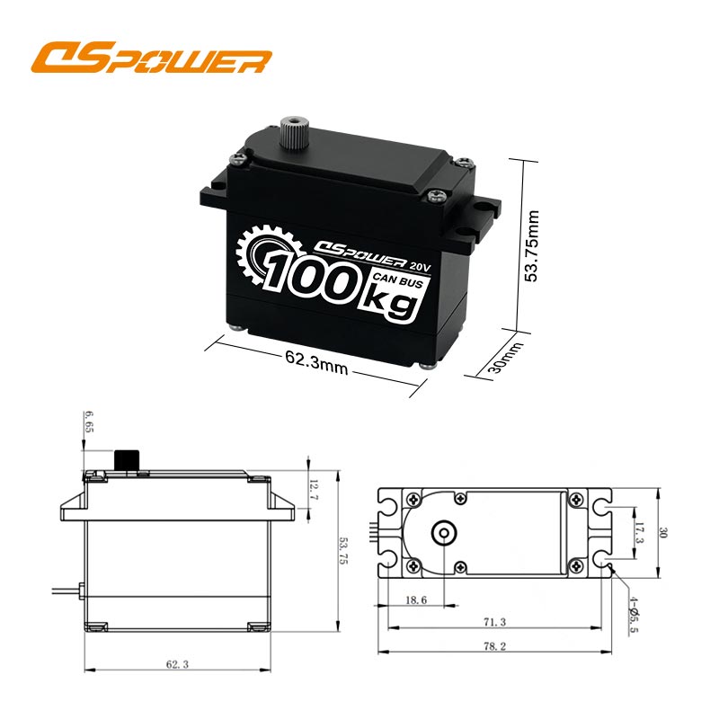 Inspection robot micro servo