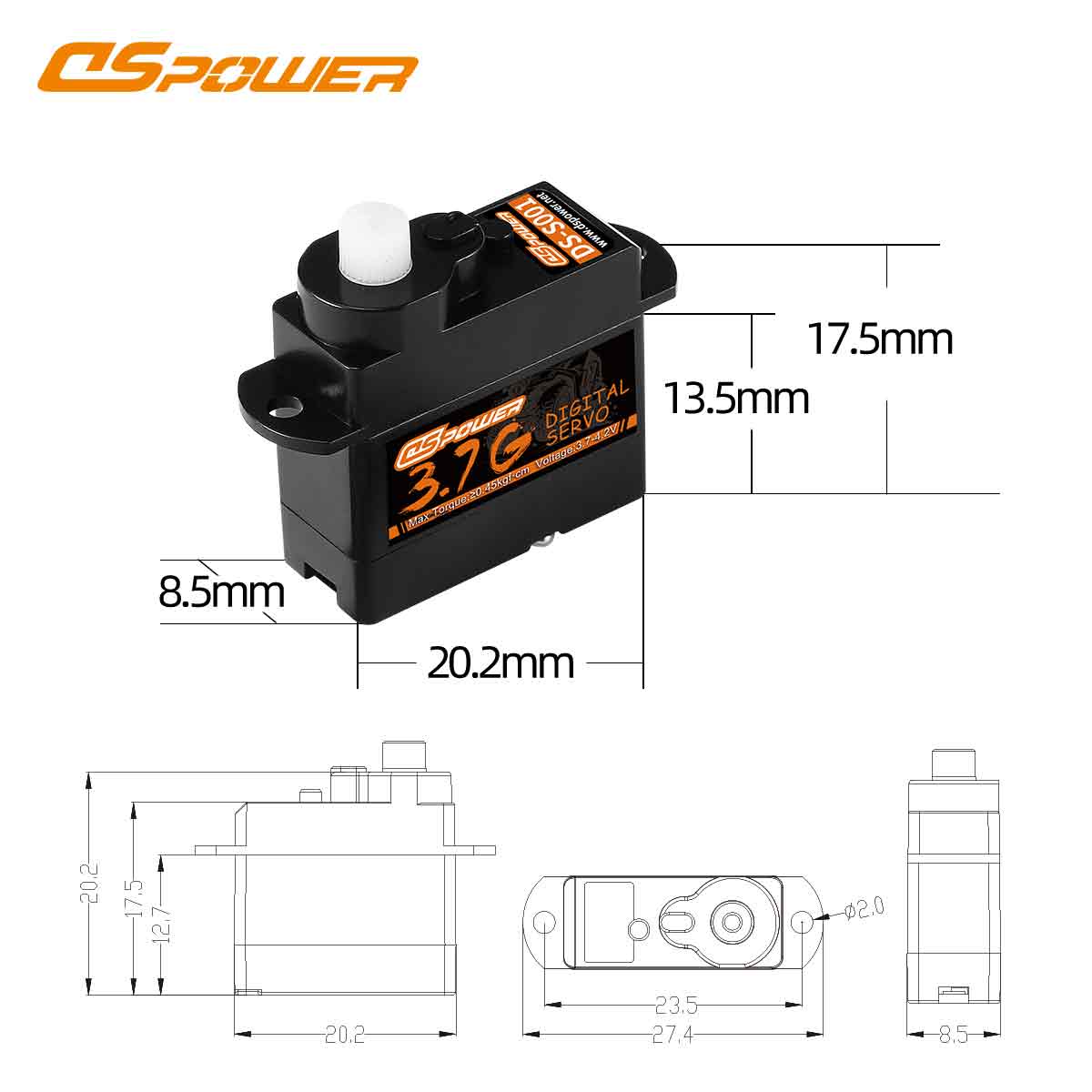 3.7g-Micro-Digital-Servo-Motor