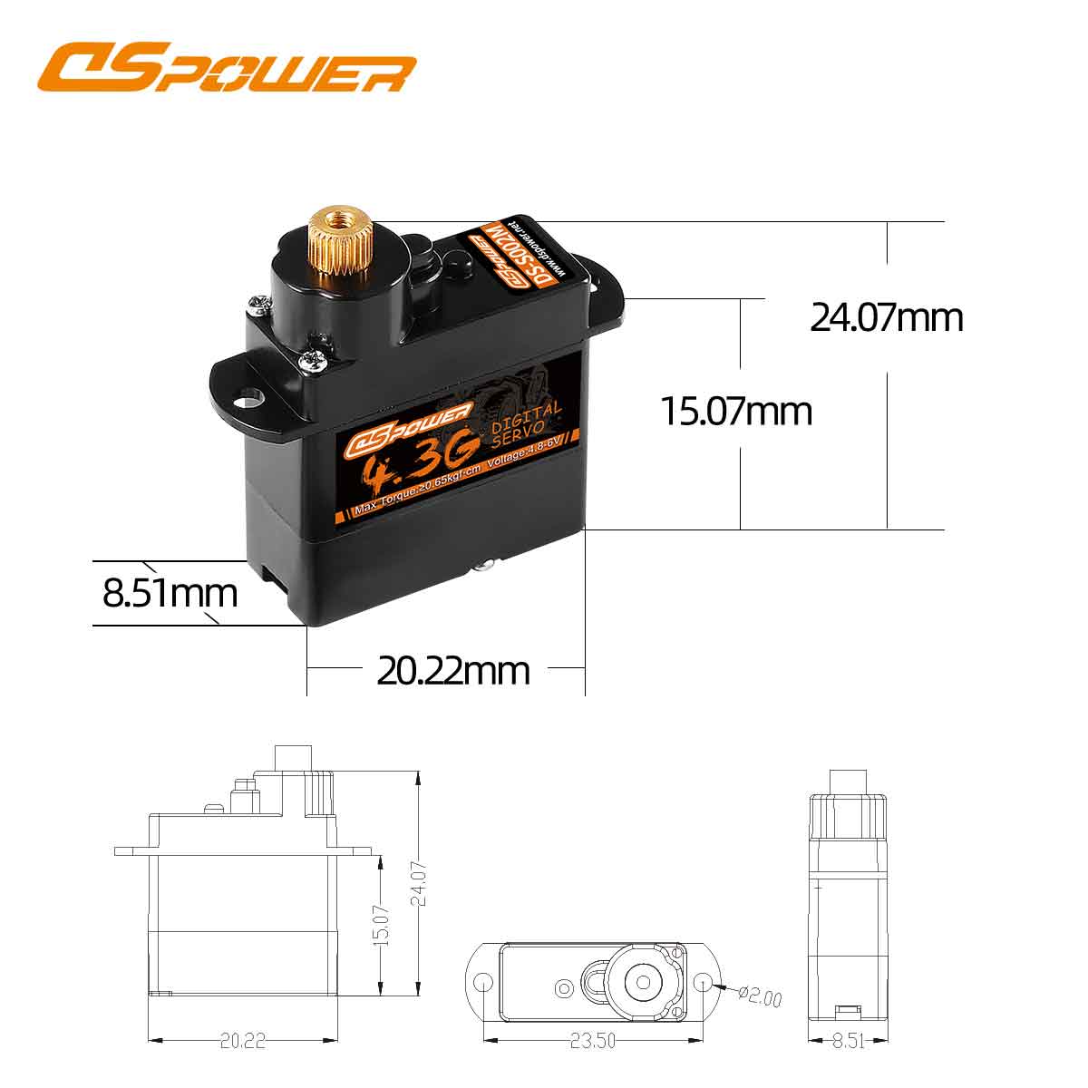 Compact-Servo-for-Drones-And-RC-Models