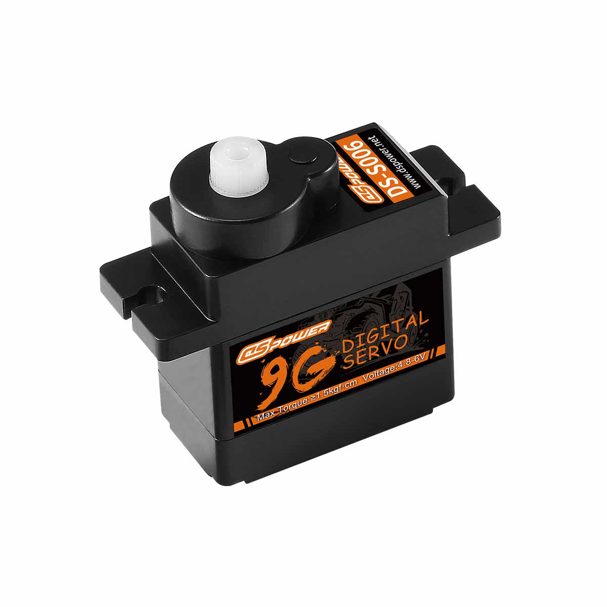 9g Nylon Gear Servo for 1/24 Scale Models-0.1s/60° Response Micro Servo Motor-Educational Robotics Actuator Warehouse Texas