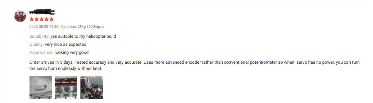 dspower 25kg servo Review