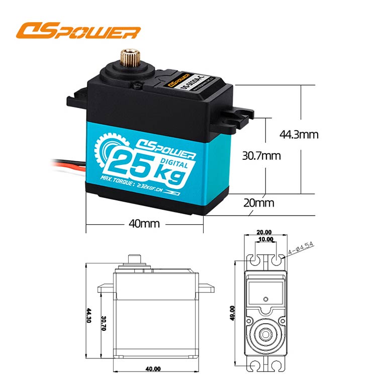 25kg metal gear servo